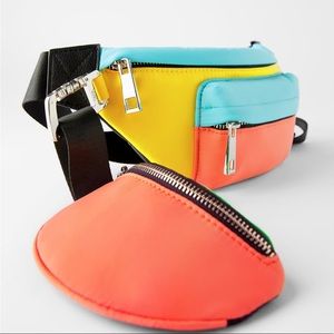 Zara Multicolored double belt bag